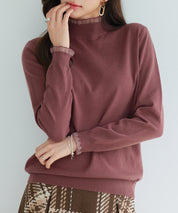 エブリデイシアーフリルニットプルオーバーsdp8118 ブラウン