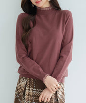 エブリデイシアーフリルニットプルオーバーsdp8118 ブラウン