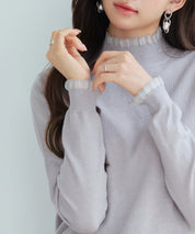 エブリデイシアーフリルニットプルオーバーsdp8118 グレー