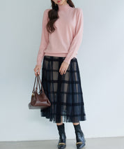 エブリデイシアーフリルニットプルオーバーsdp8118 ピンク