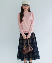 エブリデイシアーフリルニットプルオーバーsdp8118 ピンク