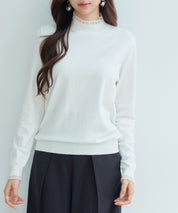 エブリデイシアーフリルニットプルオーバーsdp8118 アイボリー