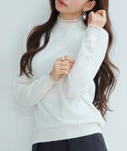 エブリデイシアーフリルニットプルオーバーsdp8118 アイボリー