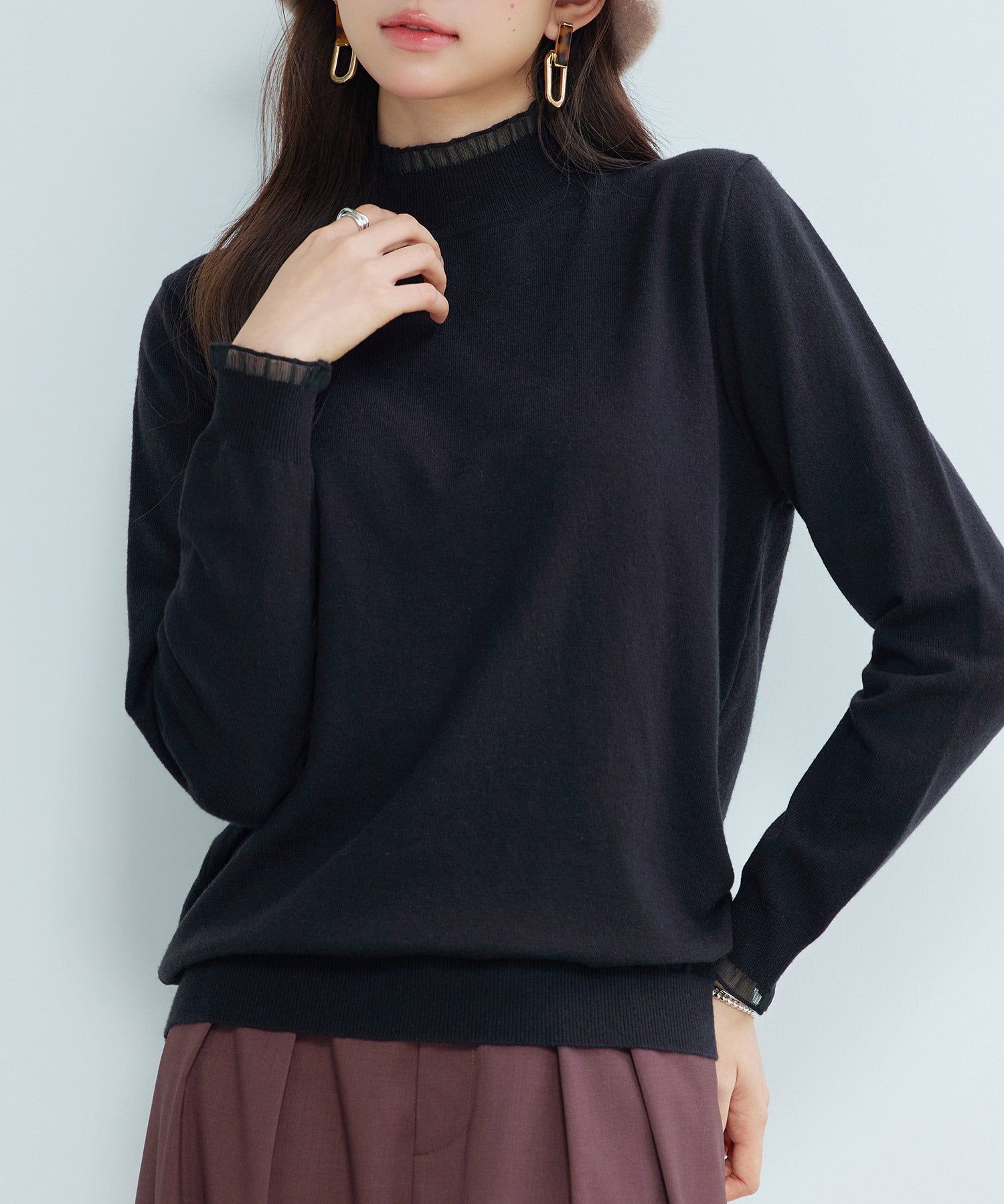 エブリデイシアーフリルニットプルオーバーsdp8118-103-8