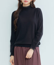 エブリデイシアーフリルニットプルオーバーsdp8118 ブラック