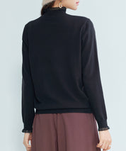 エブリデイシアーフリルニットプルオーバーsdp8118 ブラック