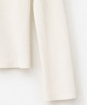 2way配色ネックリブニットプルオーバー