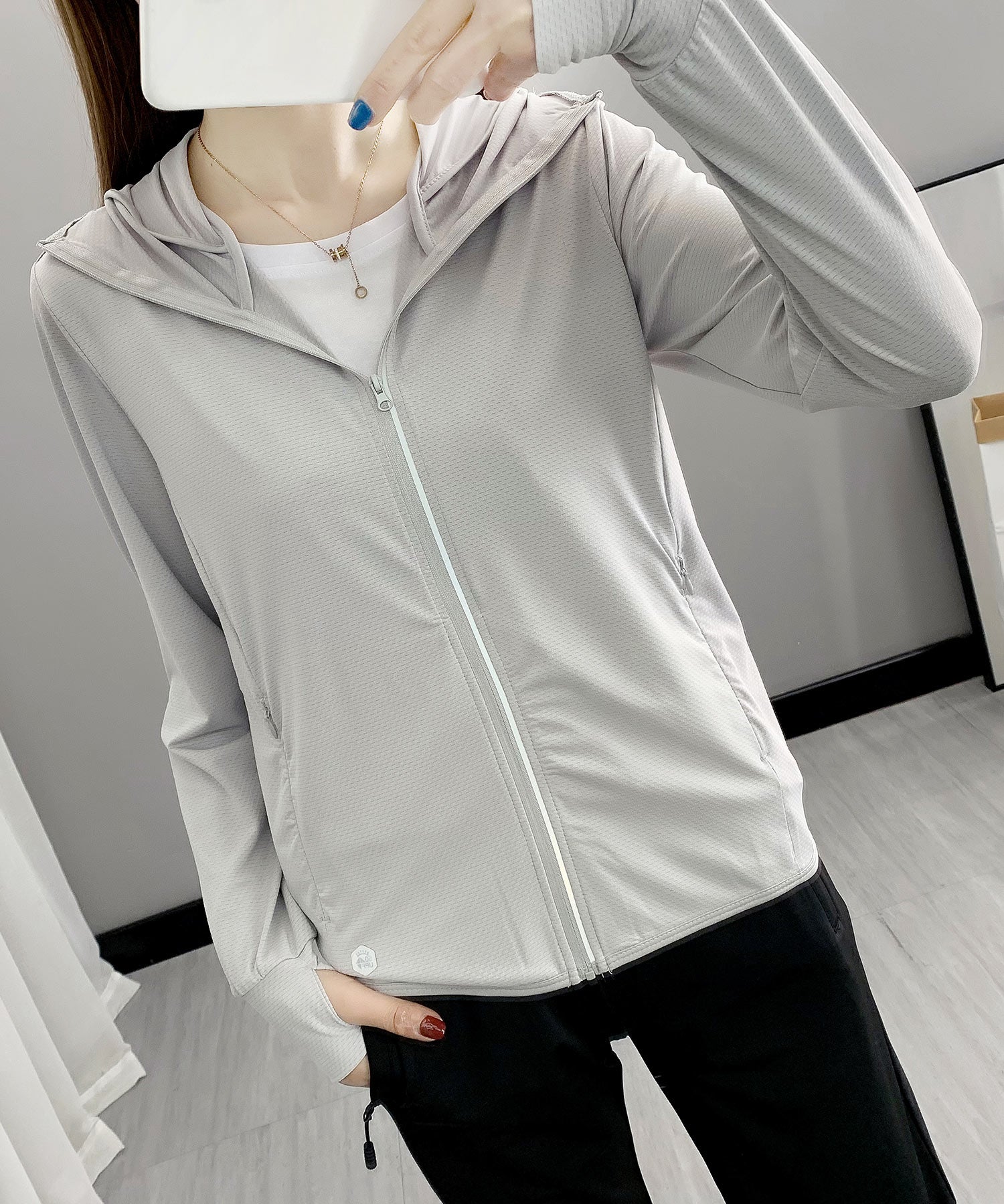 UPF50+ 冷感素材 UVカットパーカーsdp9108S-103-18