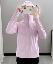 UPF50+ 冷感素材 UVカットパーカーsdp9108S ピンク