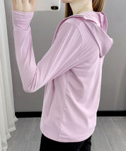 UPF50+ 冷感素材 UVカットパーカーsdp9108S ピンク