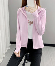 UPF50+ 冷感素材 UVカットパーカーsdp9108S ピンク