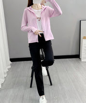 UPF50+ 冷感素材 UVカットパーカーsdp9108S ピンク