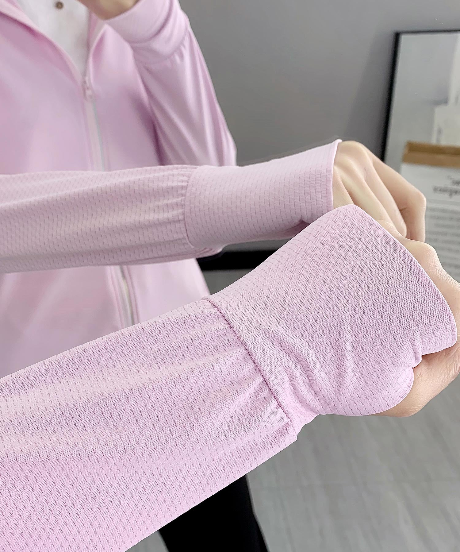 UPF50+ 冷感素材 UVカットパーカーsdp9108S ピンク