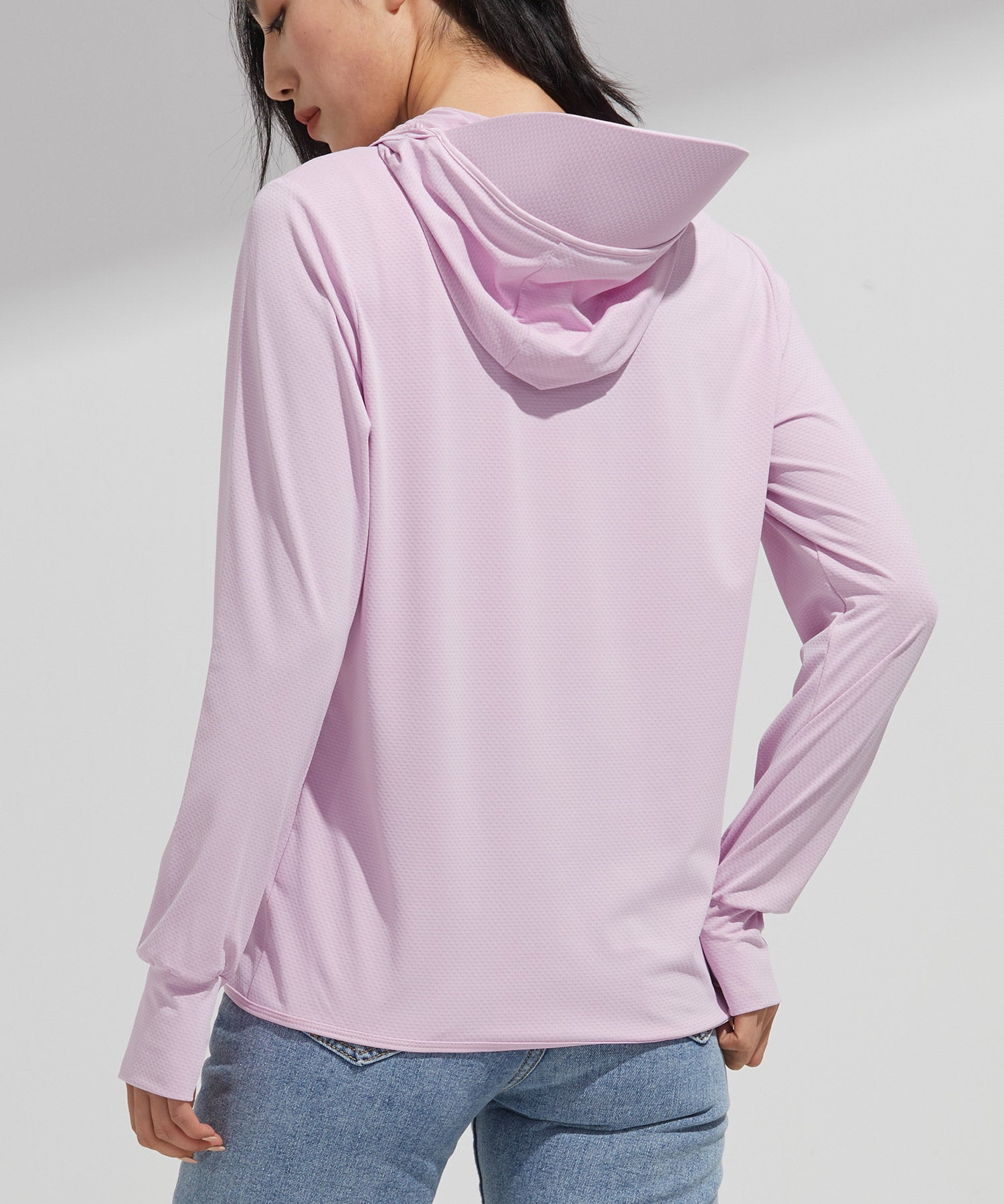 UPF50+ 冷感素材 UVカットパーカーsdp9108S ピンク