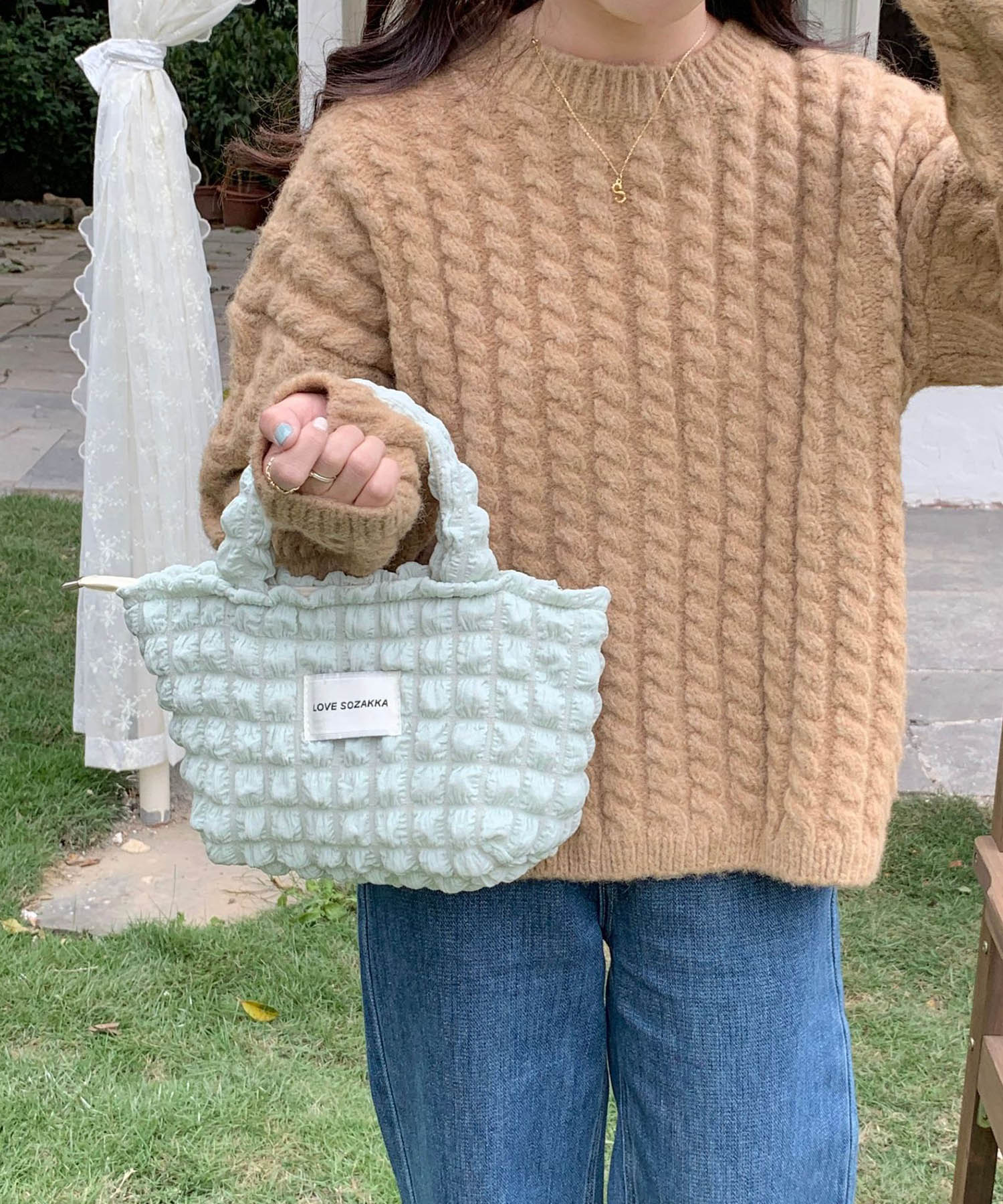 ポコポコポップコーントートバッグsdpal25131 ミント – [公式]SAISON