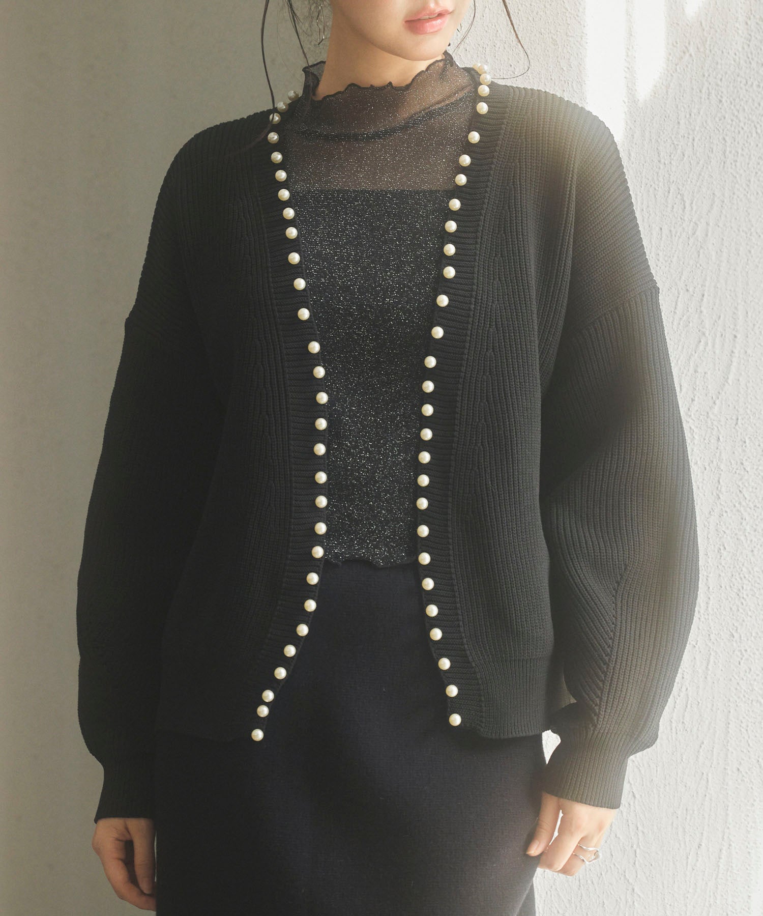 お洒落に見せるシアートップスsdpal4521 ブラック – [公式]SAISON DE