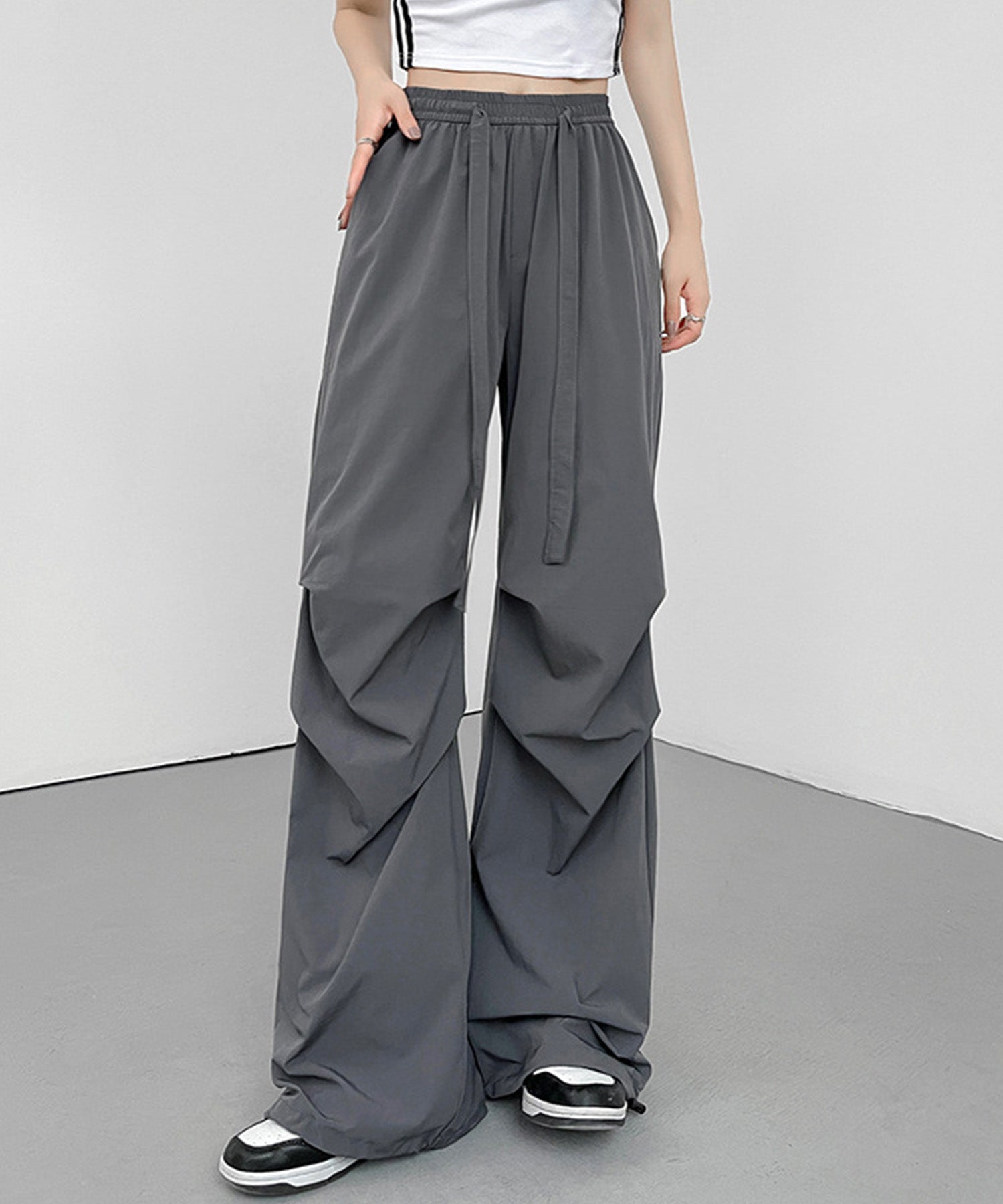 楽しむ2way】ウエストゴムカーゴパンツsdpalf087 チャコール – [公式