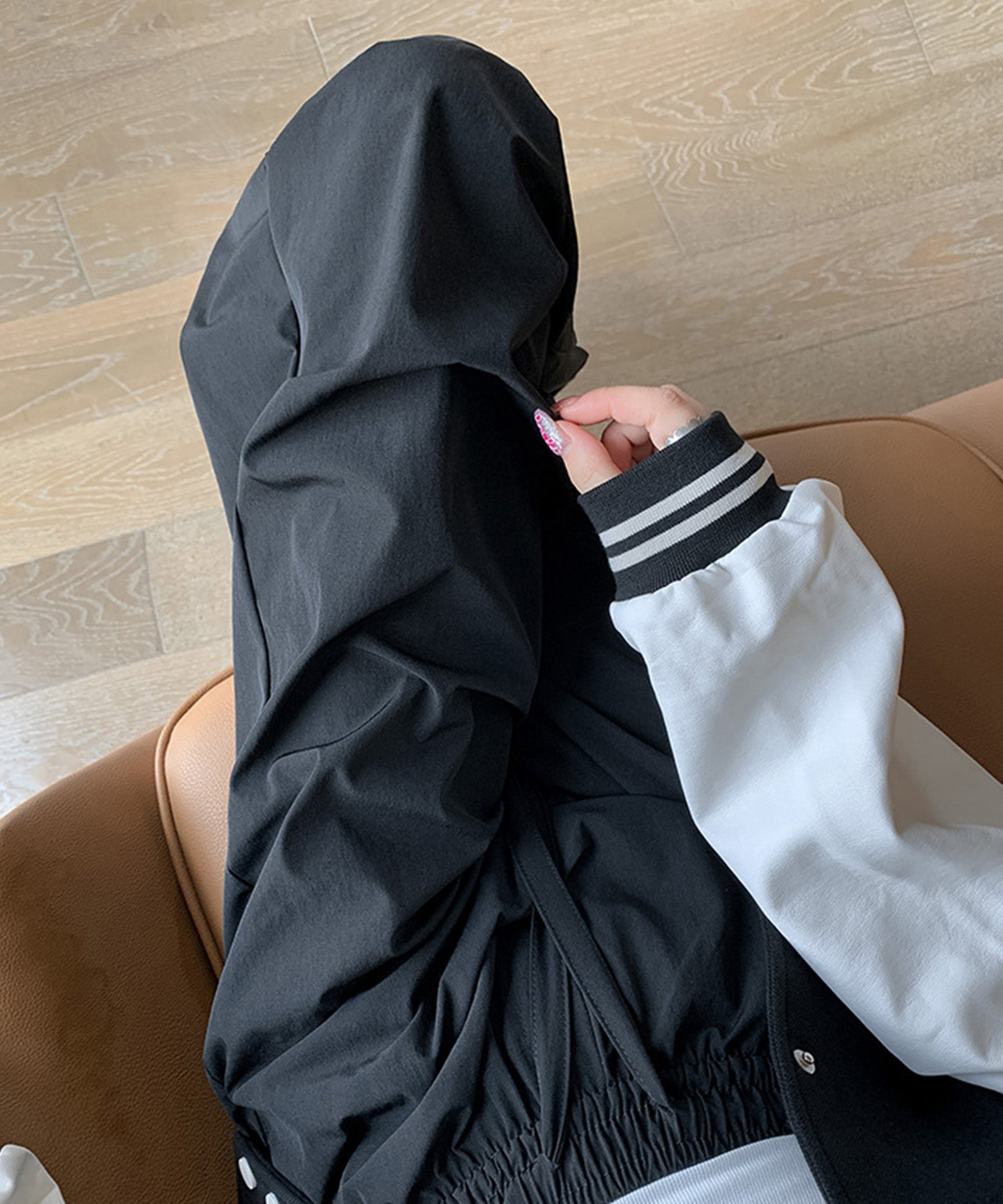 【ひろ】ブラック カーゴパンツ ゴムウエスト カーゴパンツ メンズ ウエストゴム[品番：RSCM0008535]｜RAiseNsE