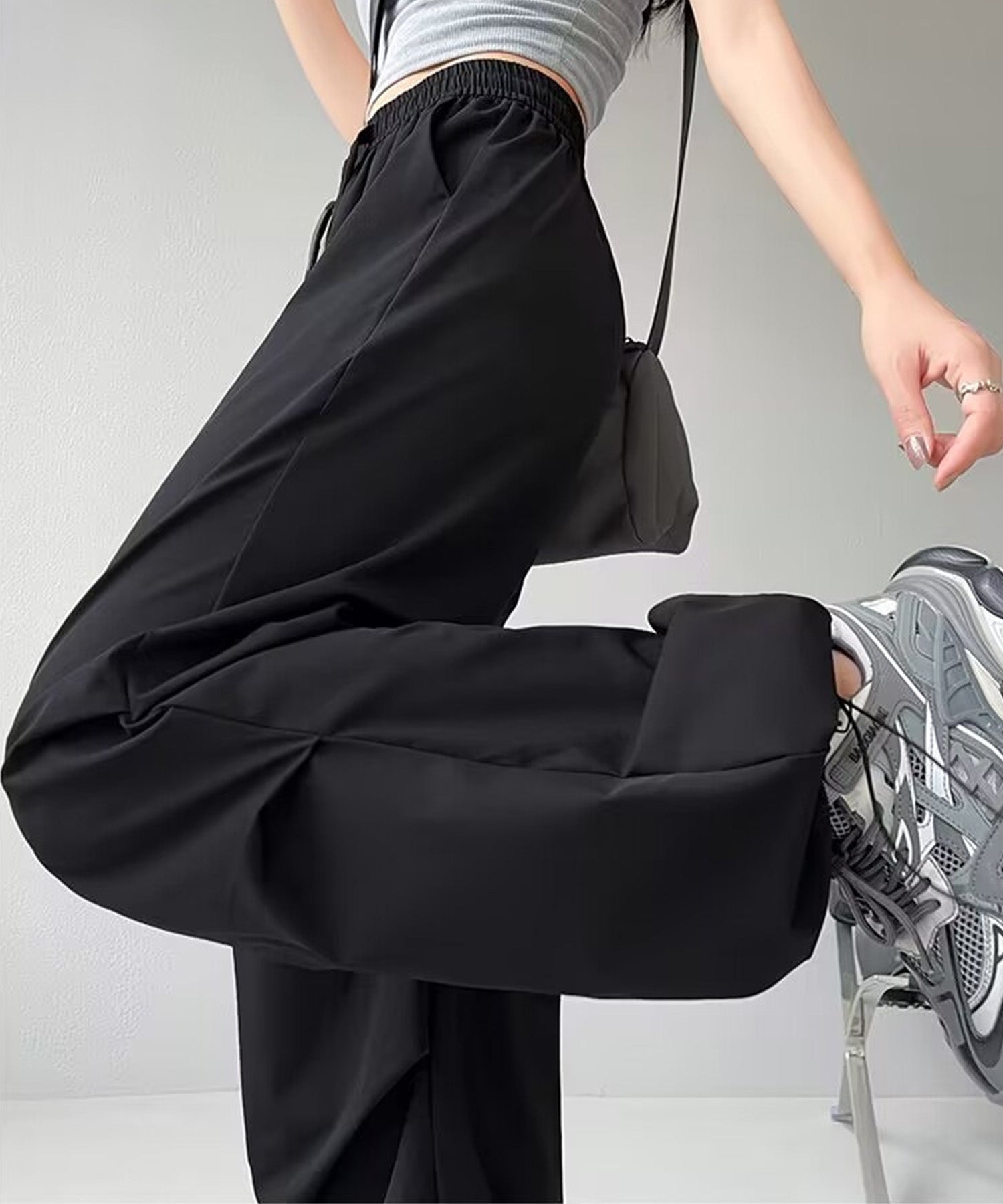 ブラック カーゴパンツ ゴムウエスト（ゴンザレス） 楽しむ2way】ウエストゴムカーゴパンツsdpalf087 ブラック