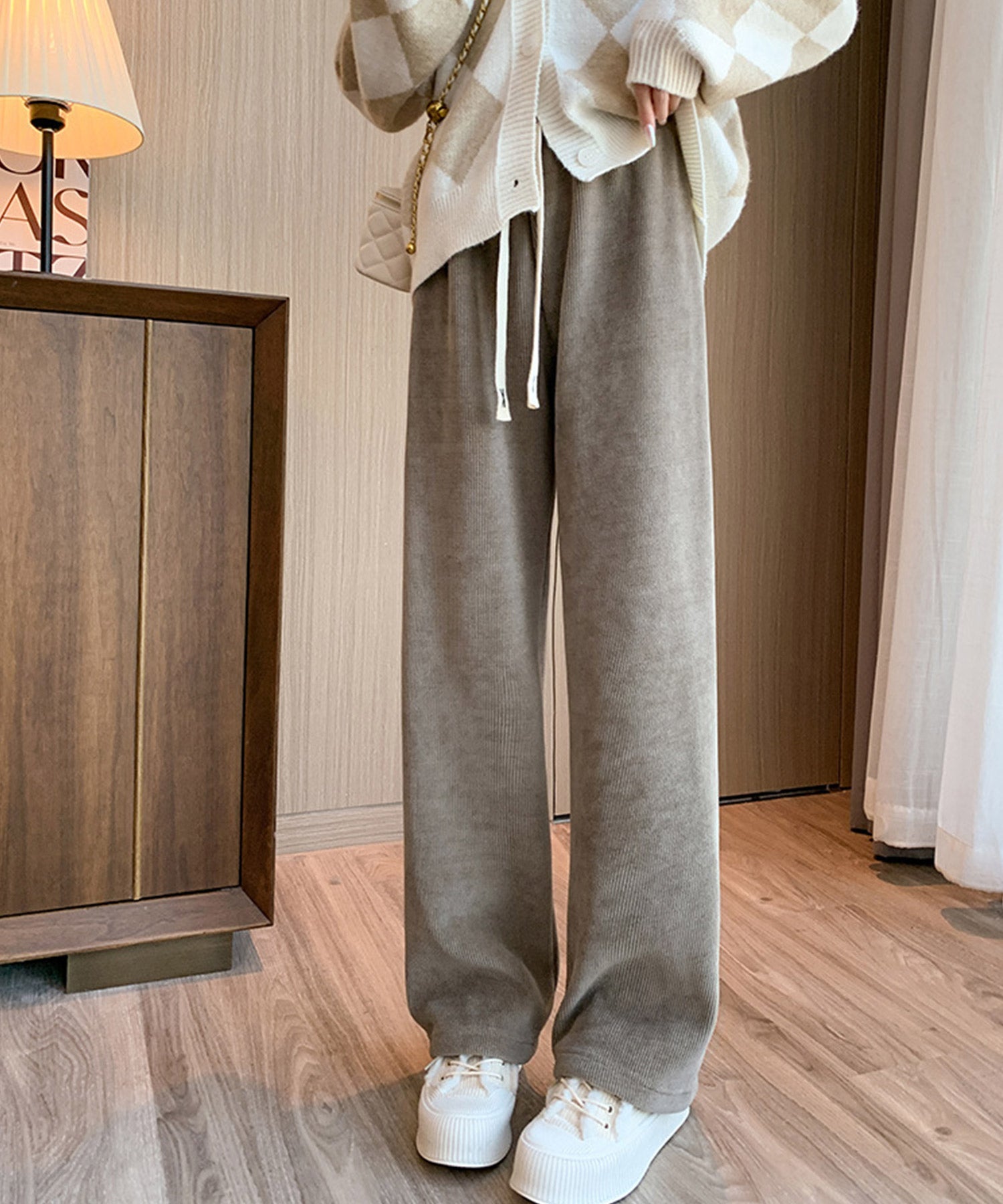 裏起毛コーデユロイワイドパンツ ｜ 全4色 × 3サイズ