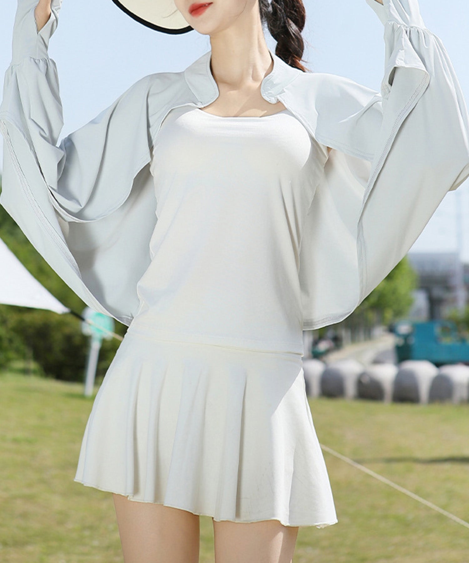 接触冷感UVカット防晒パーカーsdpalw005-101-18