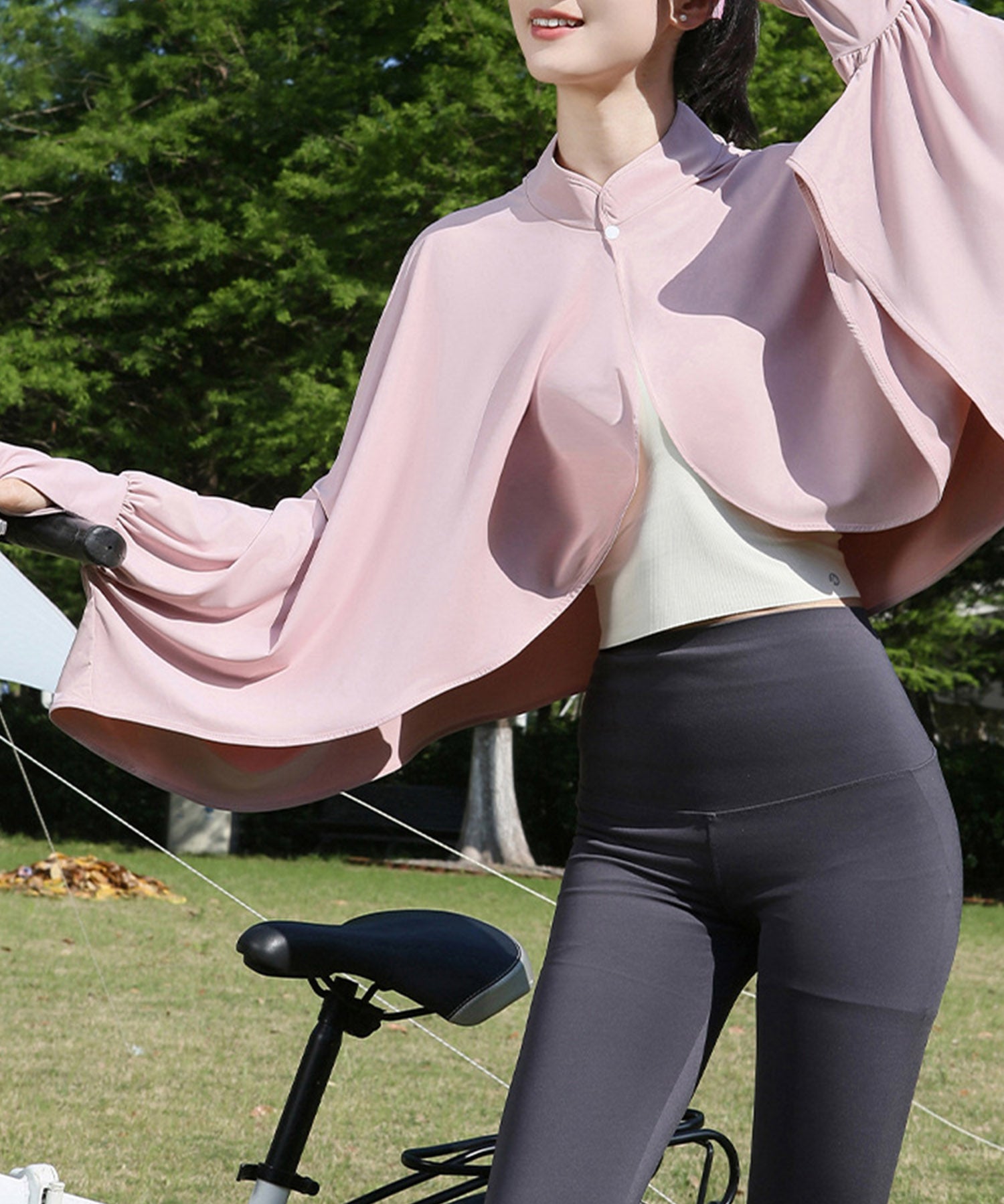 接触冷感UVカット防晒パーカーsdpalw005 ピンク