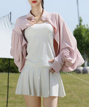 接触冷感UVカット防晒パーカーsdpalw005 ピンク