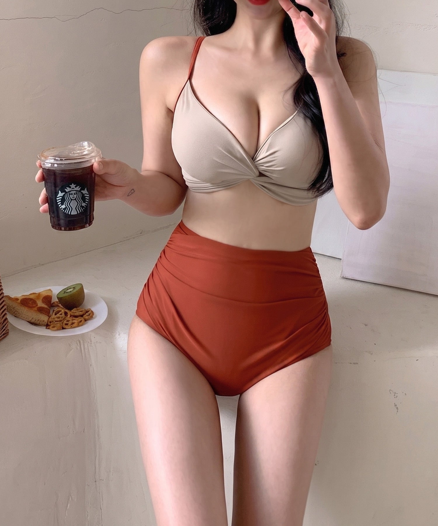 配色が映えるセパレート水着sdpalyy015
