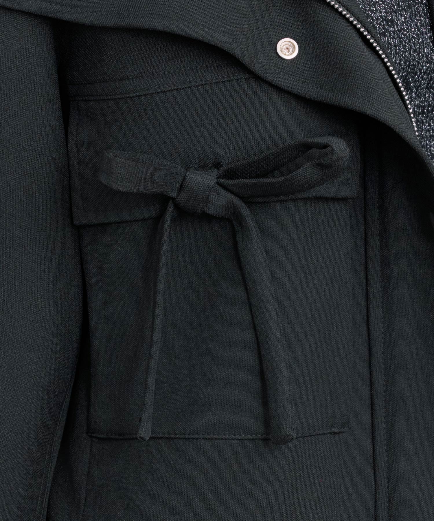 バックフリル付き オーバーサイズ ブルゾンsdpdy0163 ブラック