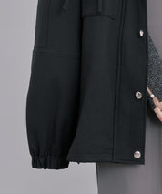 バックフリル付き オーバーサイズ ブルゾンsdpdy0163 ブラック