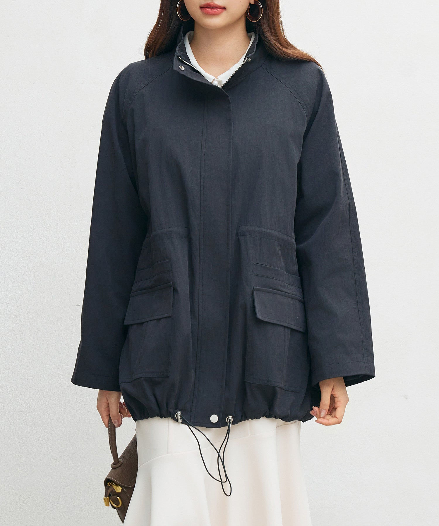 ワックスドオーバーブルゾンsdpdy82777 ブラック