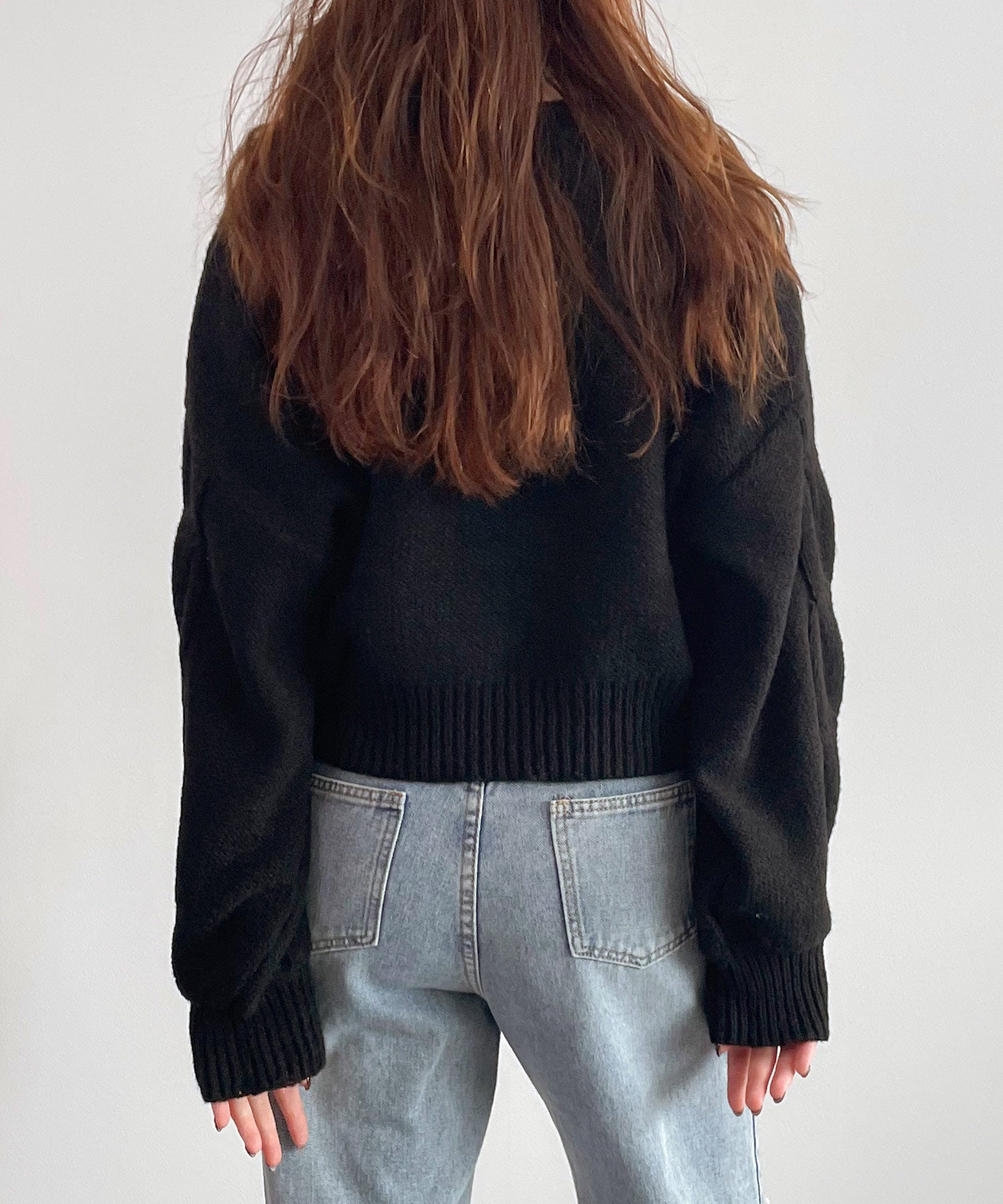 【porinさん専用】黒トップス レイヤード風リブ編みニットトップスsdp8064 ブラック – [公式]SAISON