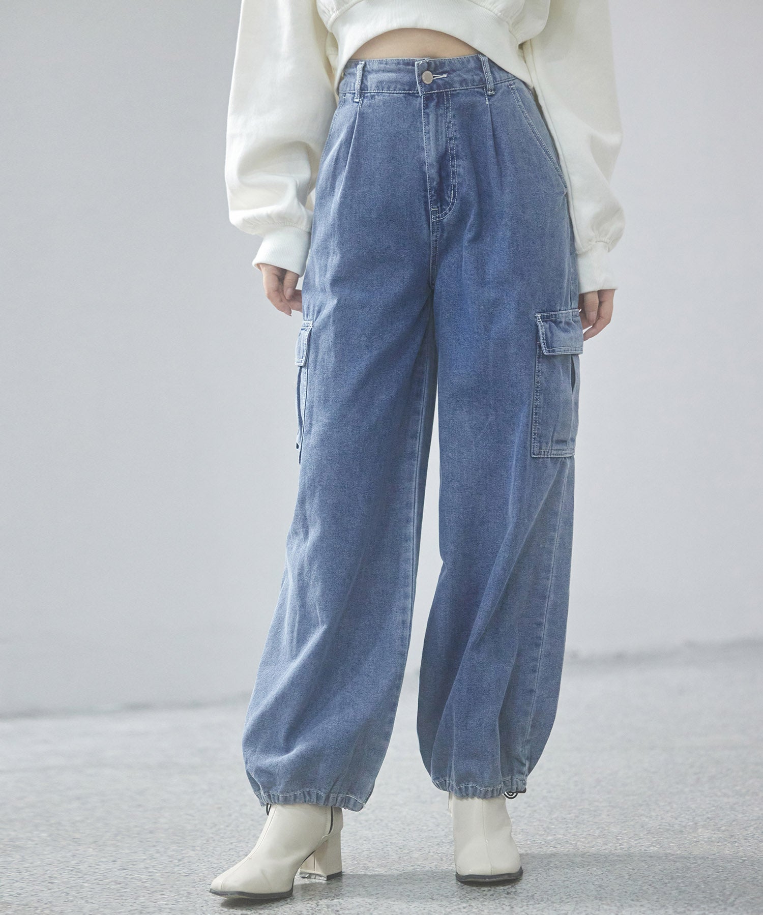 カーゴバギーデニムパンツ【4色/2サイズ展開】sdprb220106-103-34