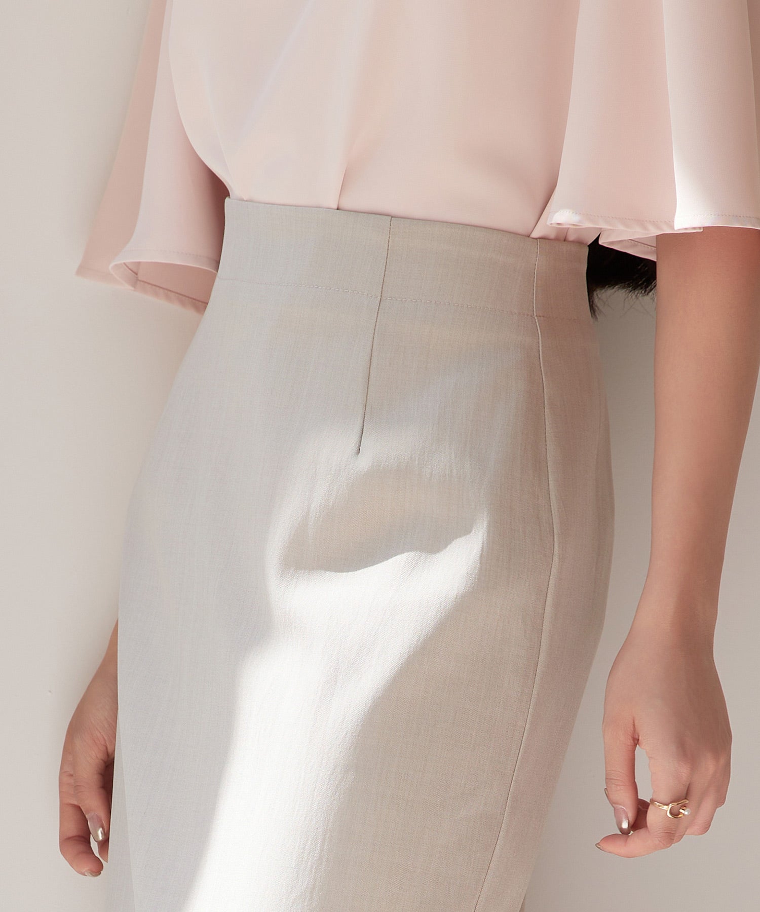 裾レースハイウエストナロースカートsdpsy004 ベージュ – [公式]SAISON