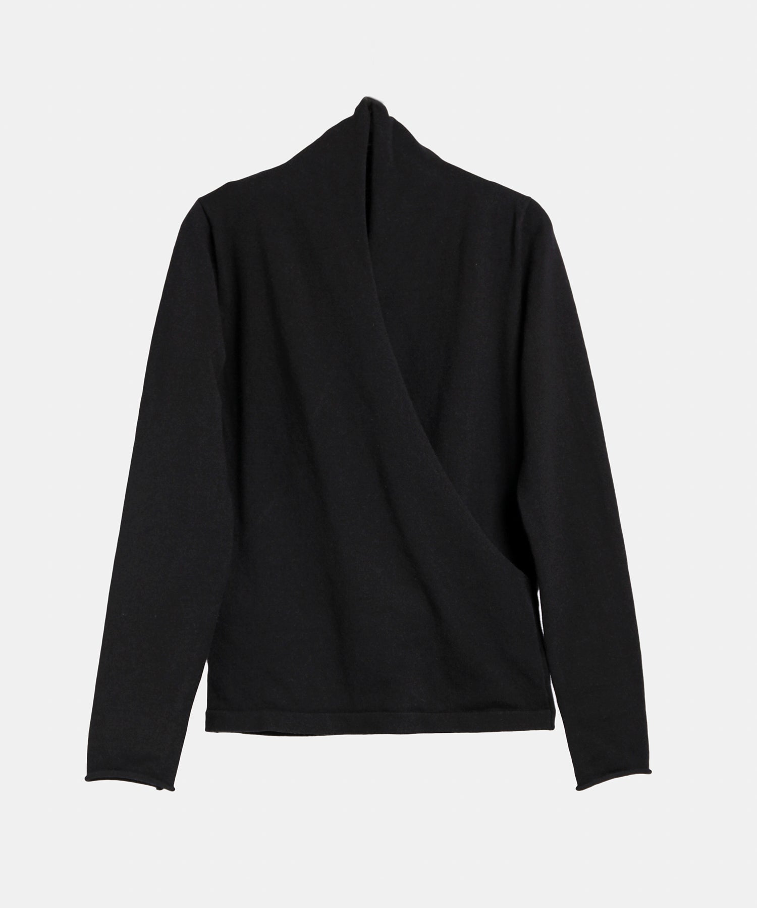 授乳もオフィスも両立カシュクールネックニットトップス ｜ 全9色 × 4サイズ