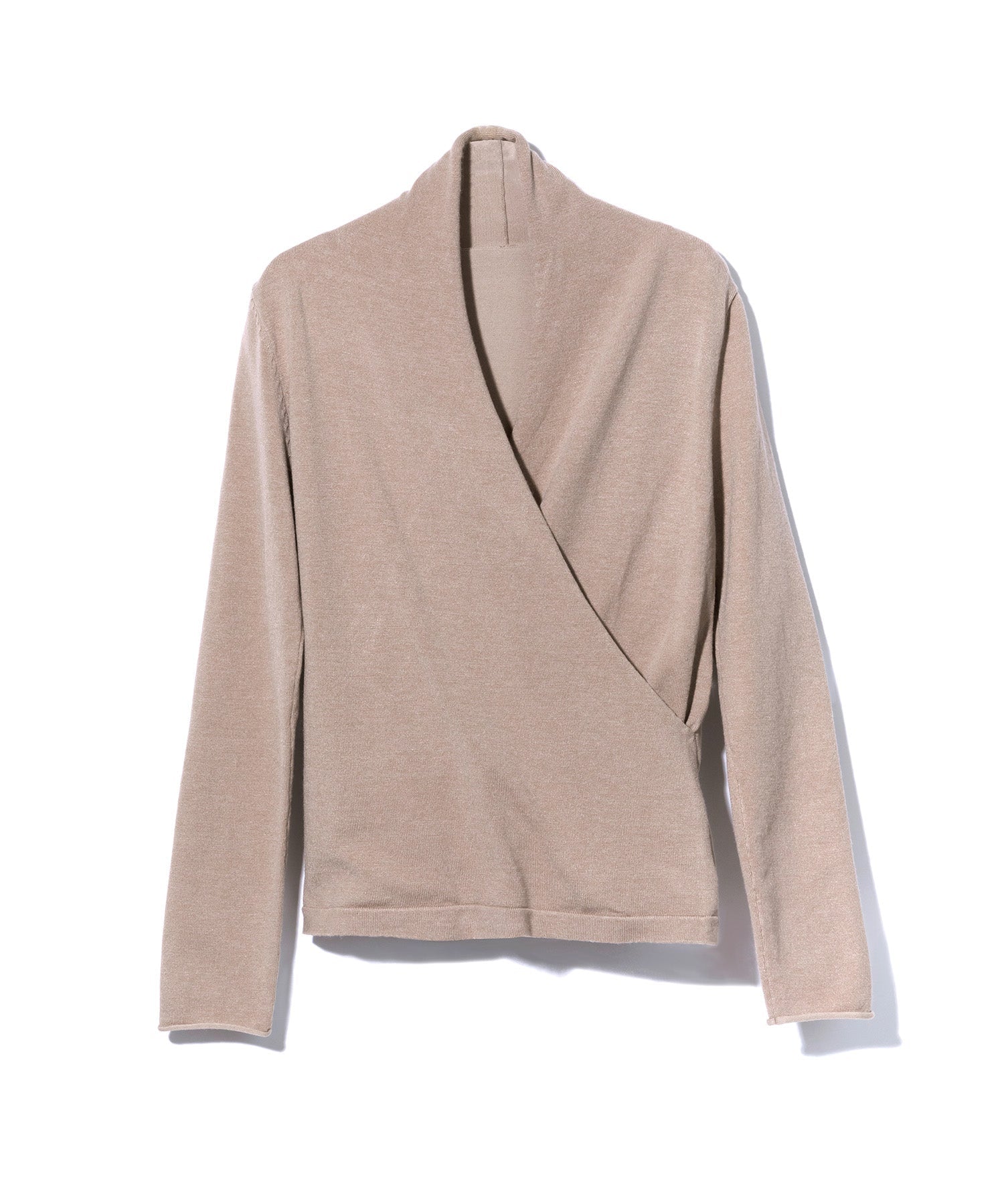 授乳もオフィスも両立カシュクールネックニットトップス ｜ 全9色 × 4サイズ