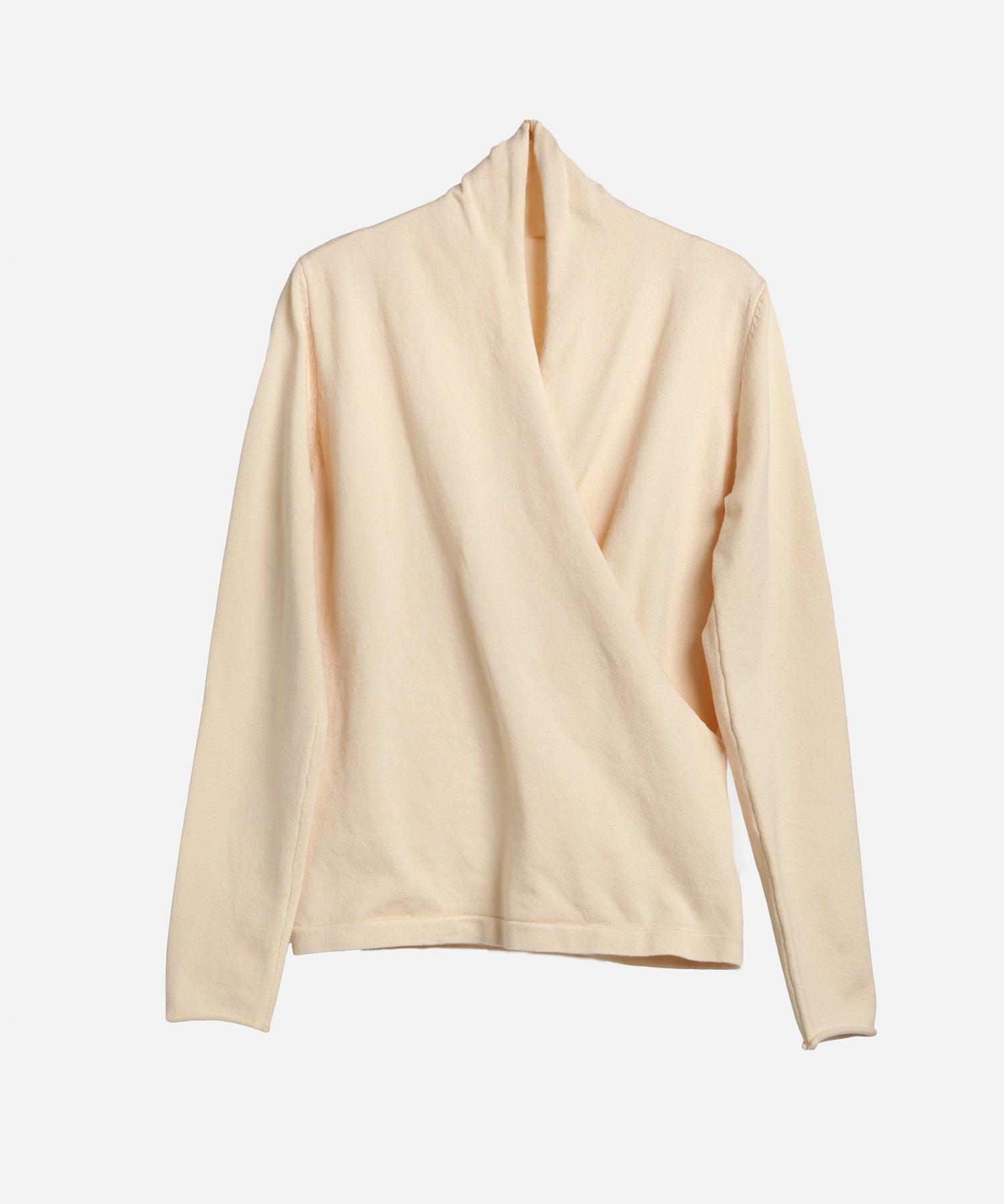 授乳もオフィスも両立カシュクールネックニットトップス ｜ 全9色 × 4サイズ