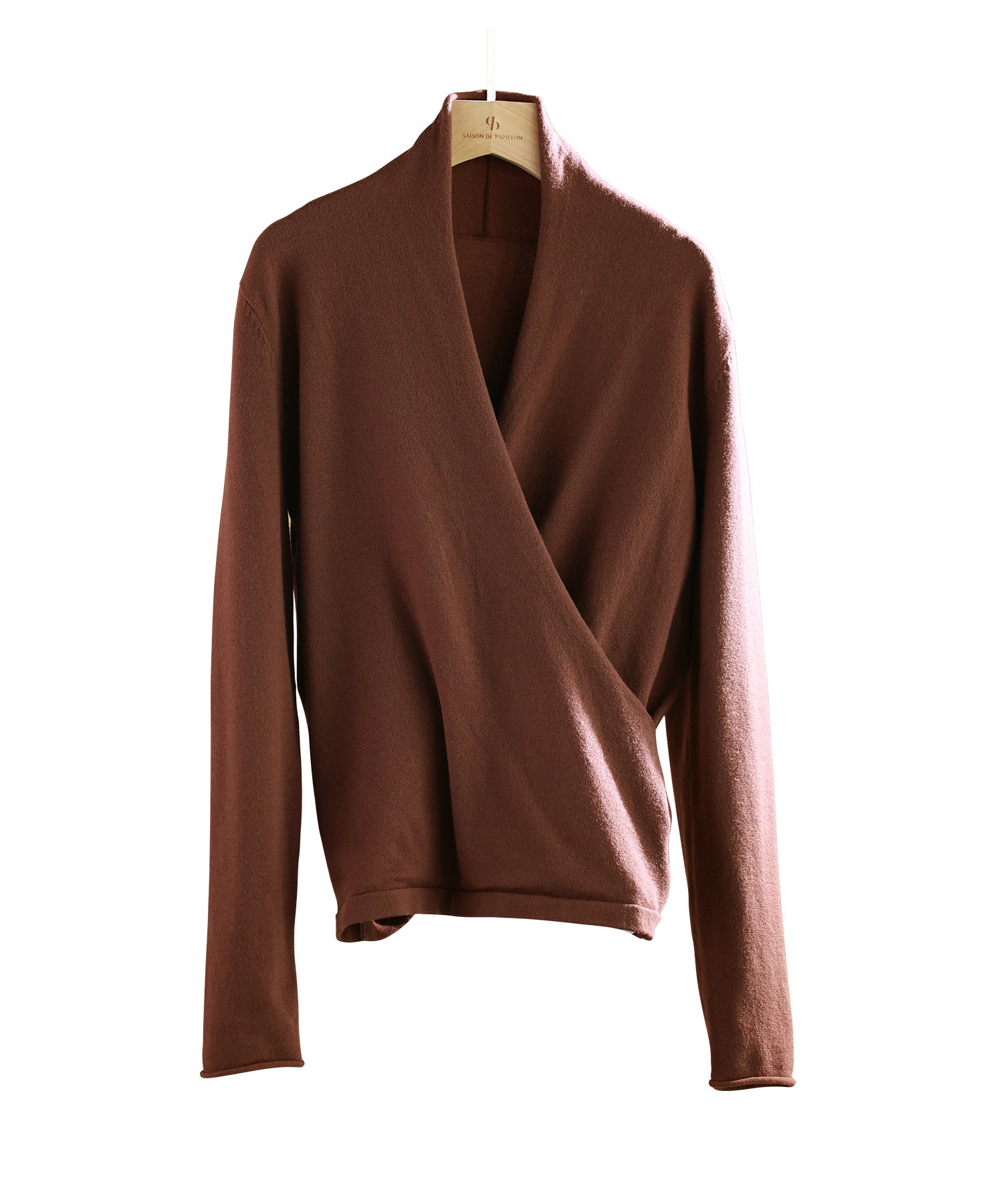 L様 ニットFダークブラウン フィッシングFメリノジップセーター | Foxfire ブランド公式サイト