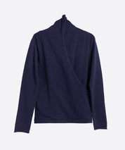 授乳もオフィスも両立カシュクールネックニットトップス ｜ 全9色 × 4サイズ