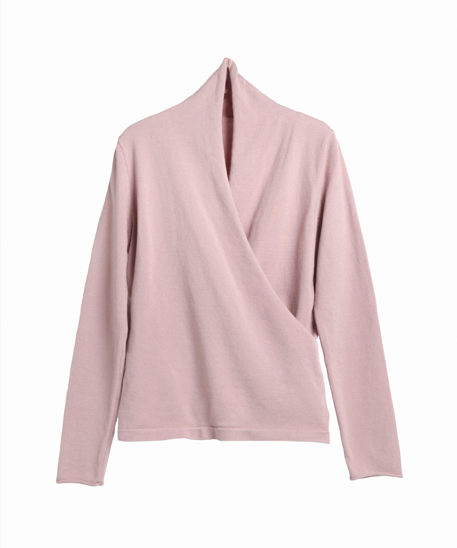 授乳もオフィスも両立カシュクールネックニットトップス ｜ 全9色 × 4サイズ