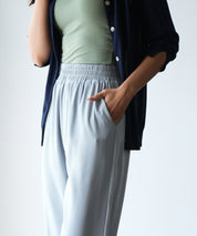 ロングシーズン対応ウエストゴムイージークロップドパンツxyz2312