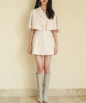 2wayケープミドル丈コートsdp0123 アイボリー