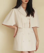 2wayケープミドル丈コートsdp0123 アイボリー