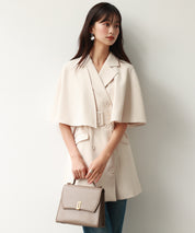 2wayケープミドル丈コートsdp0123 アイボリー