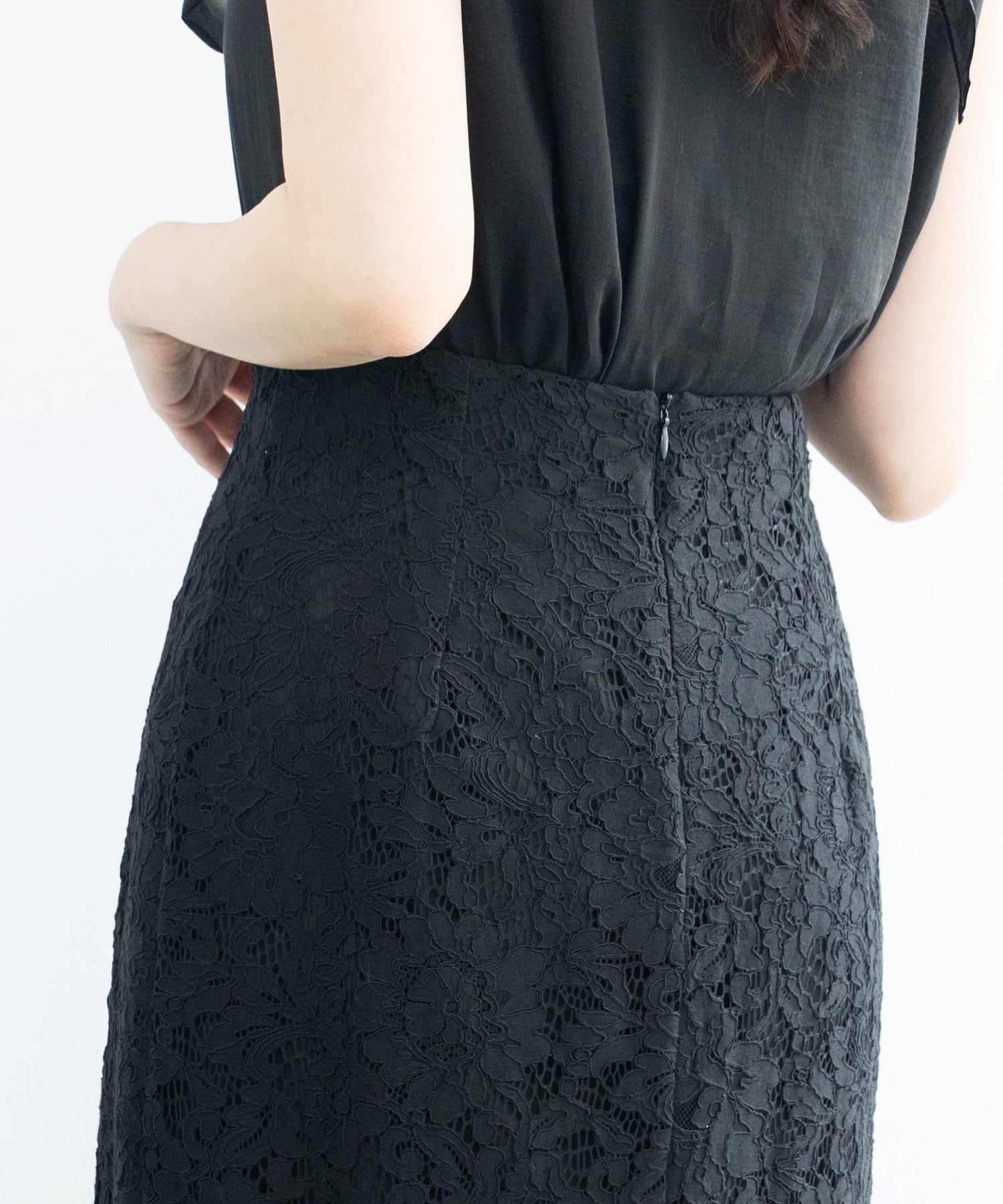 マーメイドス総レース生地スカートsdp0200 ブラック – [公式