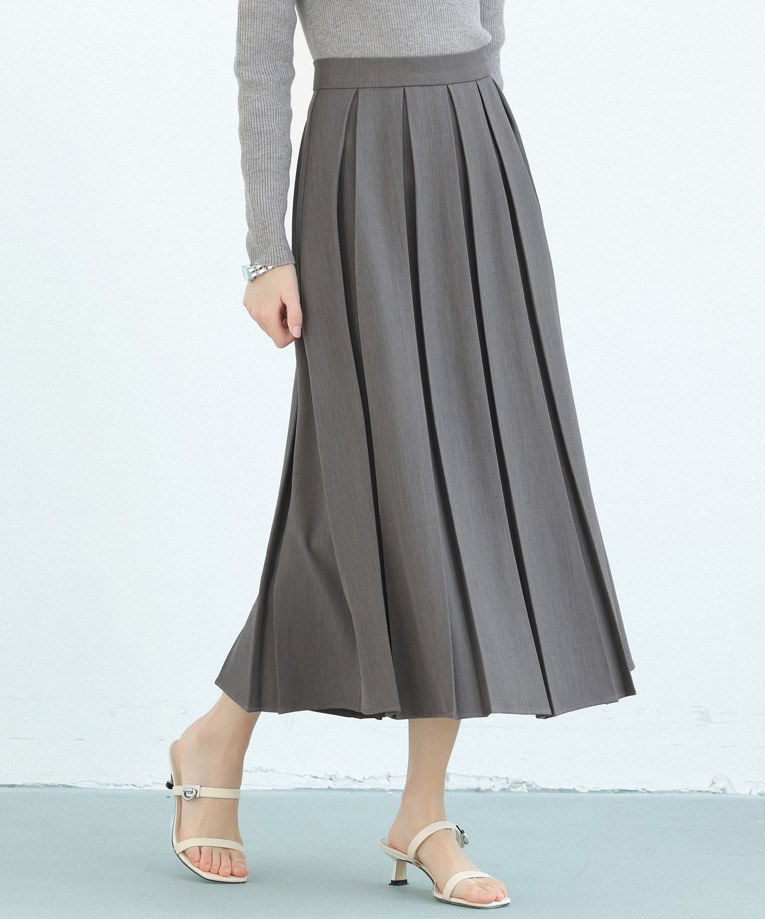 インバーテッドプリーツスカートsdp8990b グレー – [公式]SAISON DE  