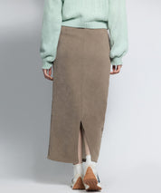 ウエストゴム裏起毛ロング丈スカートsdpalhj02b ベージュ