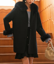 ベルト付きダブルフェイスガウンコートsdpps23007