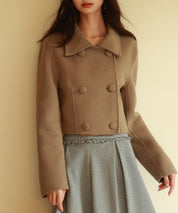 ダブルボタンショート丈チェスターコートsdpps23009-103-45