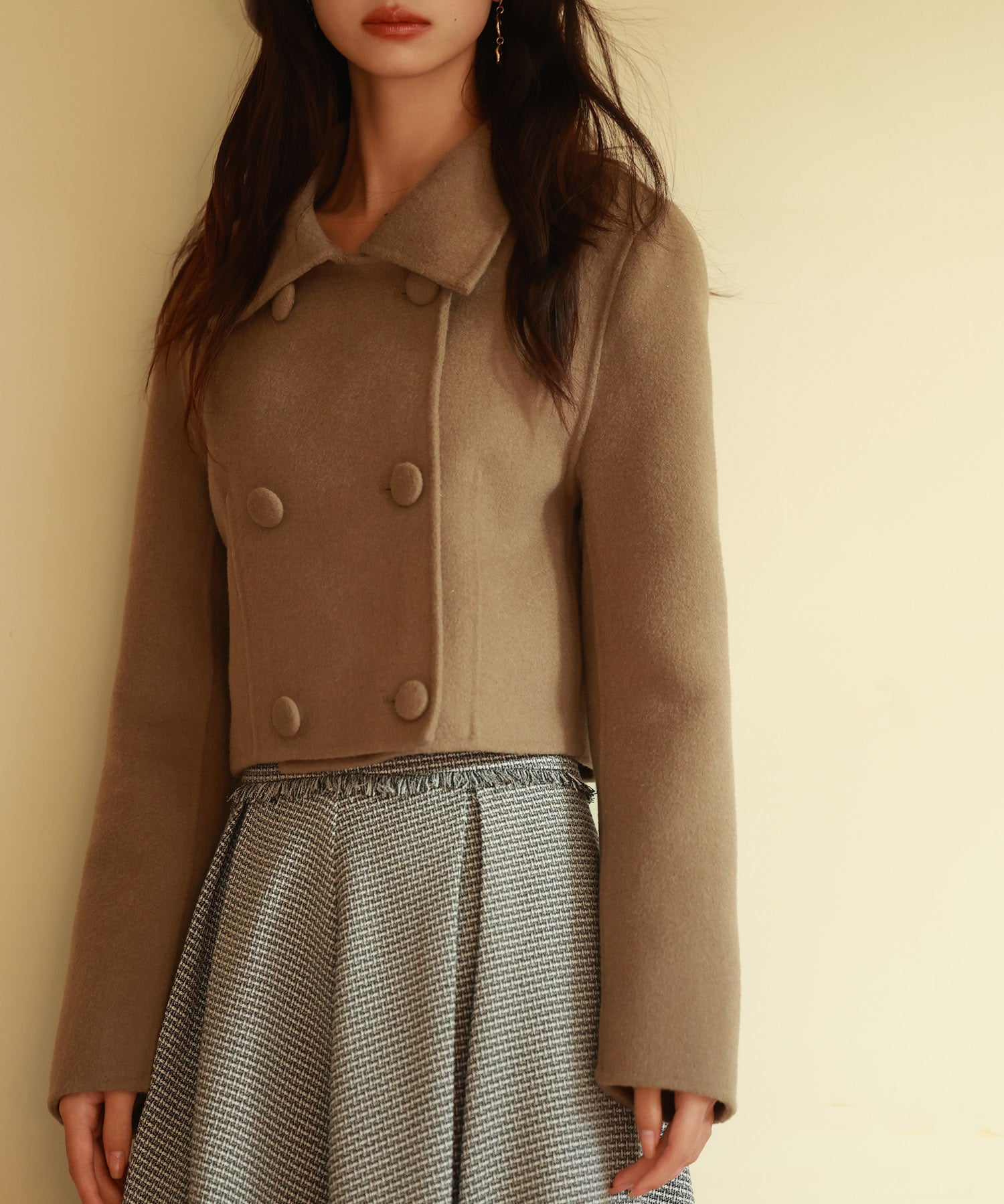 ダブルボタンショート丈チェスターコートsdpps23009